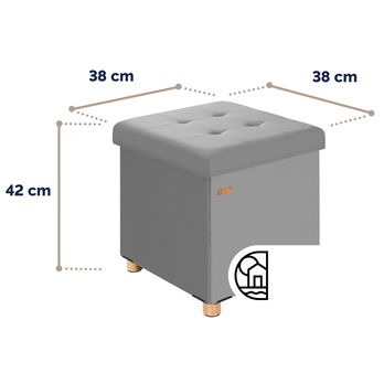 Taburet  HALL 1 šedá 4