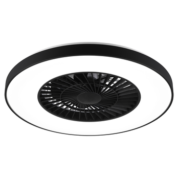 Stropní LED svítidlo s ventilátorem HALMSTAD černá/bílá 3