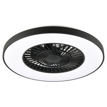Stropní LED svítidlo s ventilátorem HALMSTAD černá/bílá 4