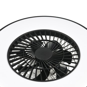 Stropní LED svítidlo s ventilátorem HALMSTAD černá/bílá 5