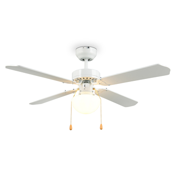 Stropní svítidlo s ventilátorem HAMMERFEST bílá/přírodní 3