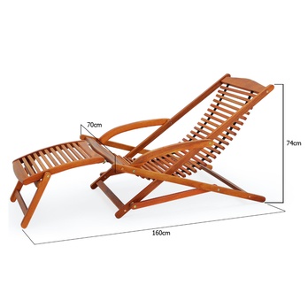 Zahradní lehátko HAMMOCK hnědá 5