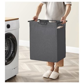 Koš na prádlo HAMPER 2 černá/šedá 2