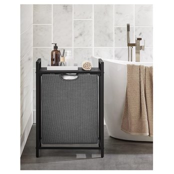 Koš na prádlo HAMPER 2 černá/šedá 1