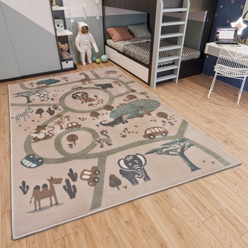 Koberec HANSE HOME ADVENTURES 105972 hnědá/vícebarevná, 120x170 cm 1