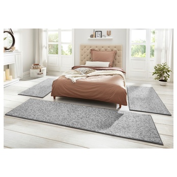 Sada koberců HANSE HOME WOLLY 102840, šedá, 2 ks 67x140 cm, 1 ks 67x250 cm 1