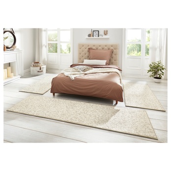 Sada koberců HANSE HOME WOLLY 102843, krémová, 2 ks 67x140 cm, 1 ks 67x250 cm 1