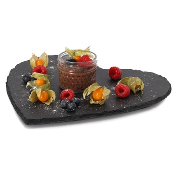Servírovací podnos srdce HANSON břidlice, 30x30 cm 2