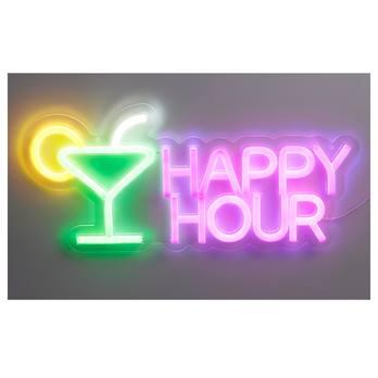 Nástěnné LED svítidlo HAPPY HOURS bílá/vícebarevná 1