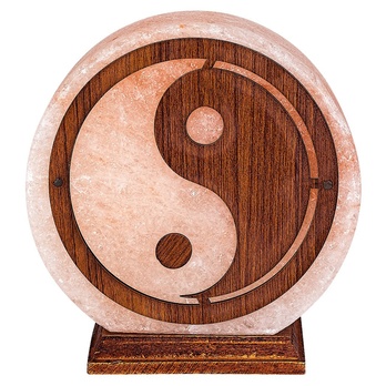 Solná lampa HARMIO oranžová/přírodní 3