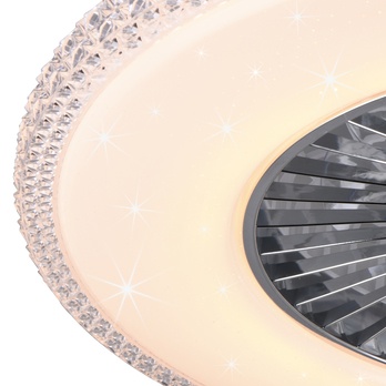 Stropní LED svítidlo s ventilátorem HARSTAD bílá 3