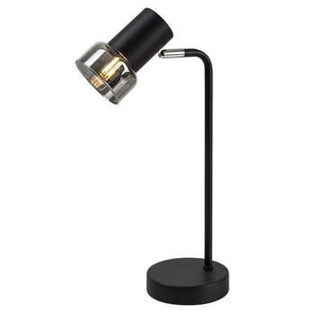 Stolní lampa HATICE 4 černá/tónované sklo 2