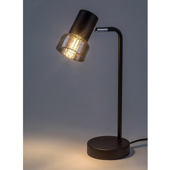 Stolní lampa HATICE 4 černá/tónované sklo 3