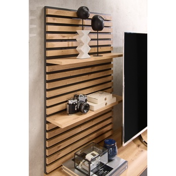 Obývací stěna  HEATHROW dub artisan/antracitová 5