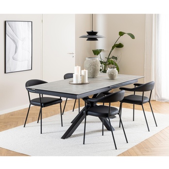 Jídelní stůl HEAVEN 240 šedá/černá 1