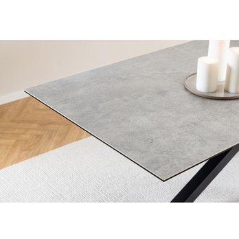 Jídelní stůl HEAVEN 240 šedá/černá 8