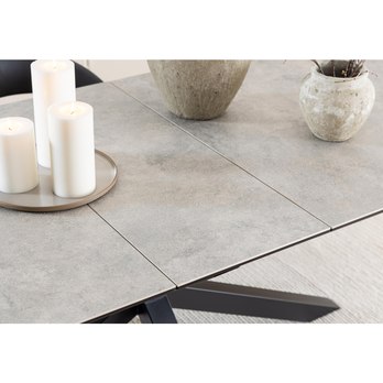 Jídelní stůl HEAVEN 240 šedá/černá 9