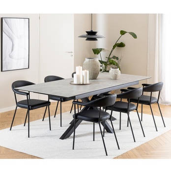 Jídelní stůl HEAVEN 240 šedá/černá 11