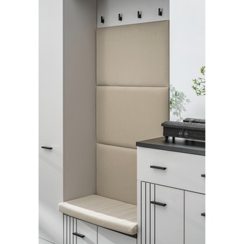 Předsíňový panel HEGU 10 kašmírová/černá 1