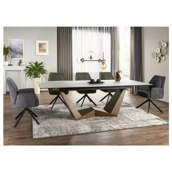 Jídelní židle HEGU světle šedá 1