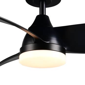 Stropní LED svítidlo s ventilátorem HELSINKI černá 2