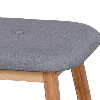 Botníková lavice HERMES bambus/šedá, šířka 100 cm 1