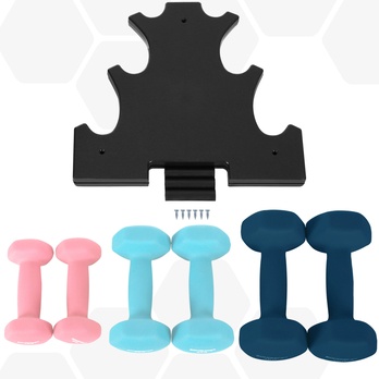 Sada činek se stojanem HEX růžová, 6 ks 2