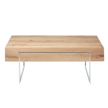 Konferenční stolek HINCKLEY dub/nerez 3