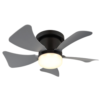 Stropní LED svítidlo s ventilátorem HINES šedá/černá 2