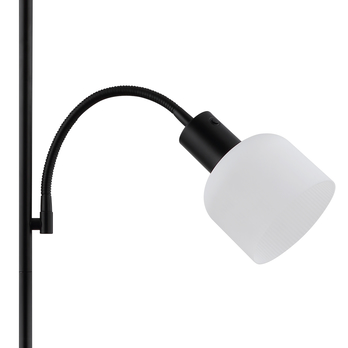 Stojací lampa HINTON černá/bílá 3