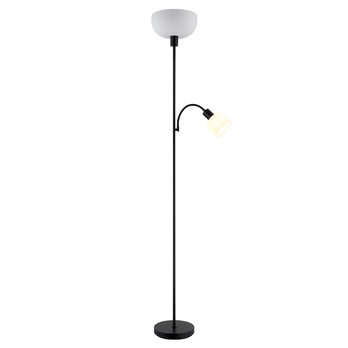 Stojací lampa HINTON černá/bílá 7