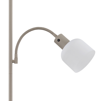 Stojací lampa HINTON písková/bílá 3