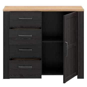 Komoda HOBLO dub riviera/dub cabezone, šířka 102 cm 4