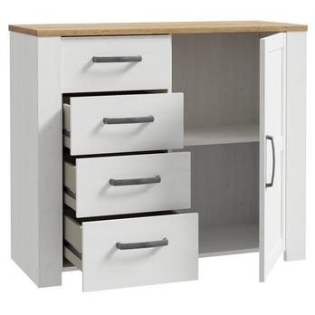 Komoda HOBLO dub riviera/modřín, šířka 102 cm 2