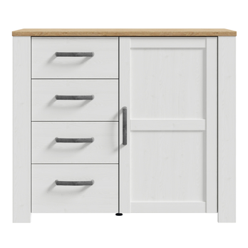 Komoda HOBLO dub riviera/modřín, šířka 102 cm 3