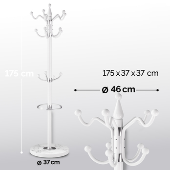 Stojanový věšák HOKS bílá 2