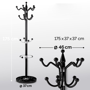 Stojanový věšák HOKS černá 2