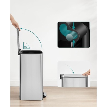 Odpadkový koš HOLD stříbrná 2