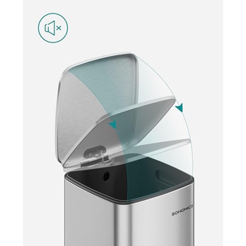 Odpadkový koš HOLD stříbrná 3