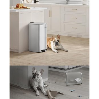 Odpadkový koš HOLD stříbrná 4