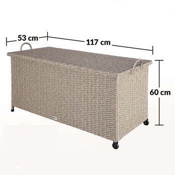 Zahradní box HOLE krémová 4