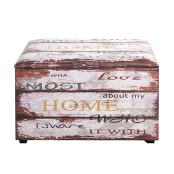 Truhla se sedákem HOME hnědá 3