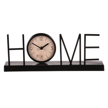 Stolní hodiny HOME černá/přírodní 1