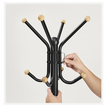 Stojanový věšák HOOK černá 5