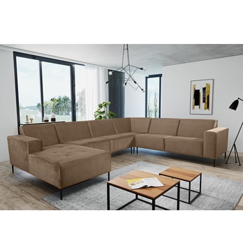 Sedací souprava HORIZON XL pravá, světle hnědá 1