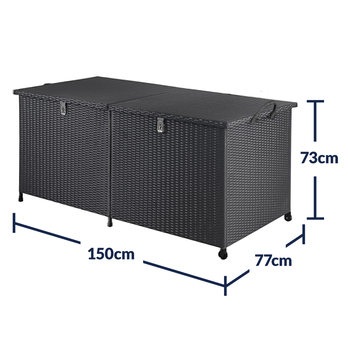 Zahradní box HUBAU černá 7