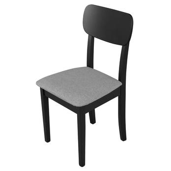 Jídelní židle HUBO 4 černá/světle šedá 1