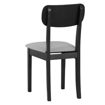 Jídelní židle HUBO 4 černá/světle šedá 2