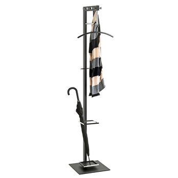 Stojanový věšák HUNTER černá/chrom 2