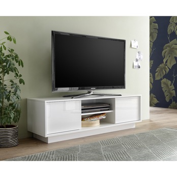 TV komoda ICE 1 bílá lesklá 1